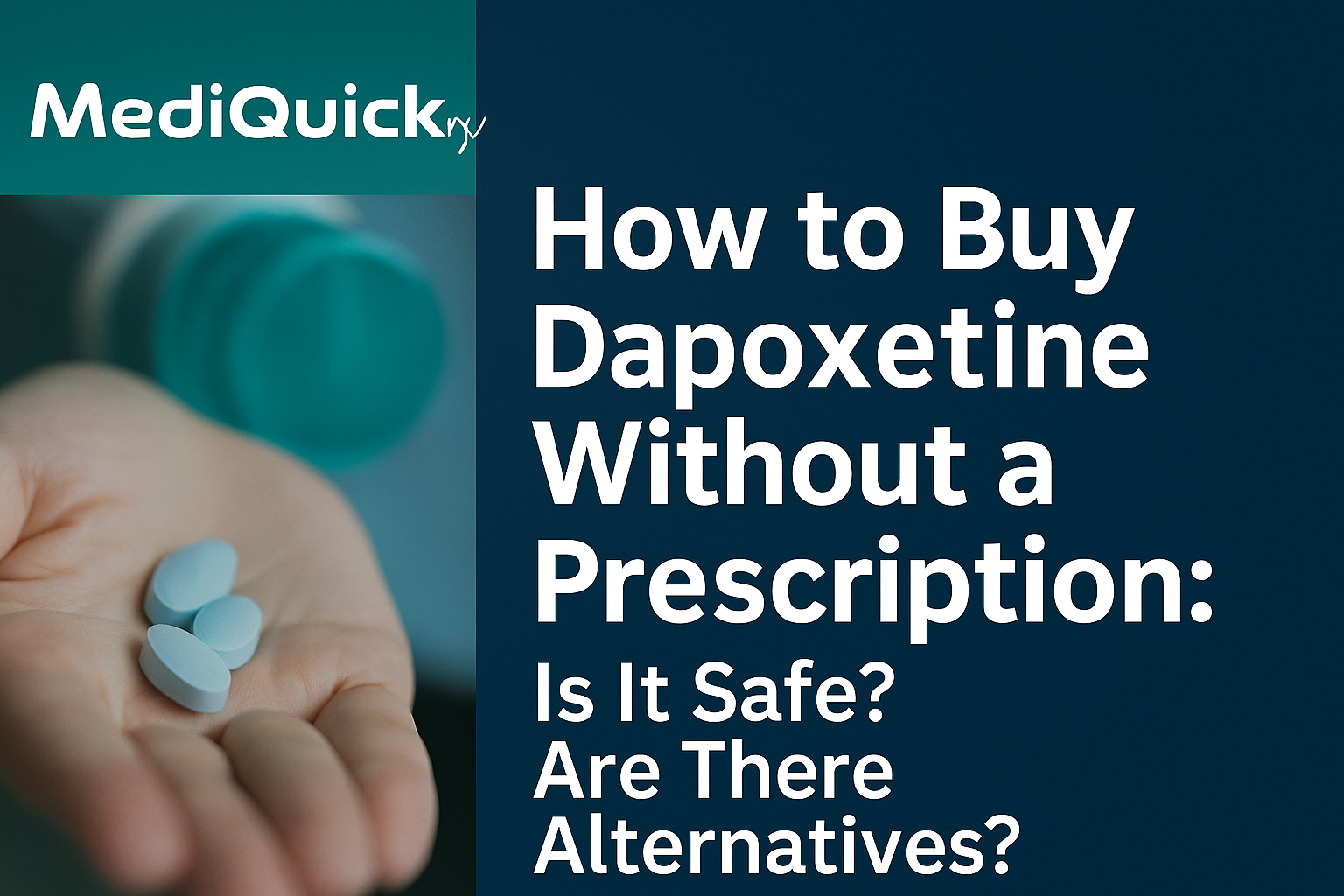 How to Buy Dapoxetine Without a Prescription: Is It Safe