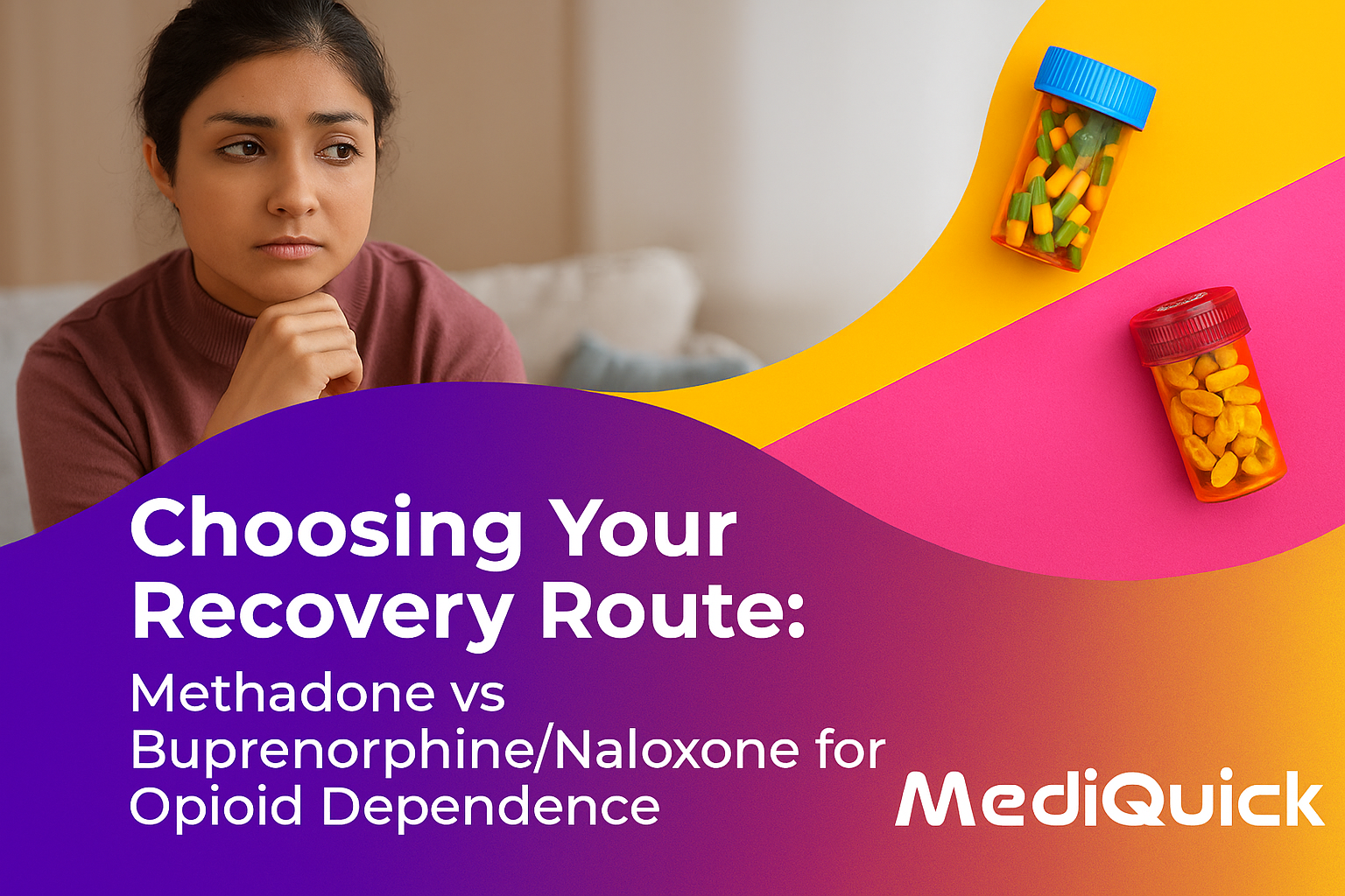 Choosing Your Recovery Route: Methadone vs buprenorphine/naloxone for Opioid Dependence.